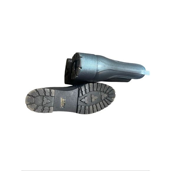 Jeffrey Campbell Metallic Blue Chunky Rainboots NWOB - Picture 7 of 7